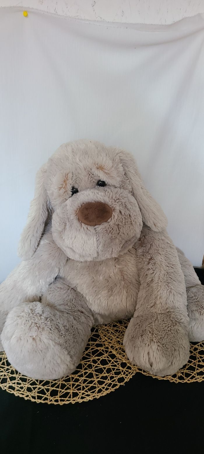 Gipsy Toys - Chien Flatoutou - Peluche - 50 cm - Gris - - photo numéro 4