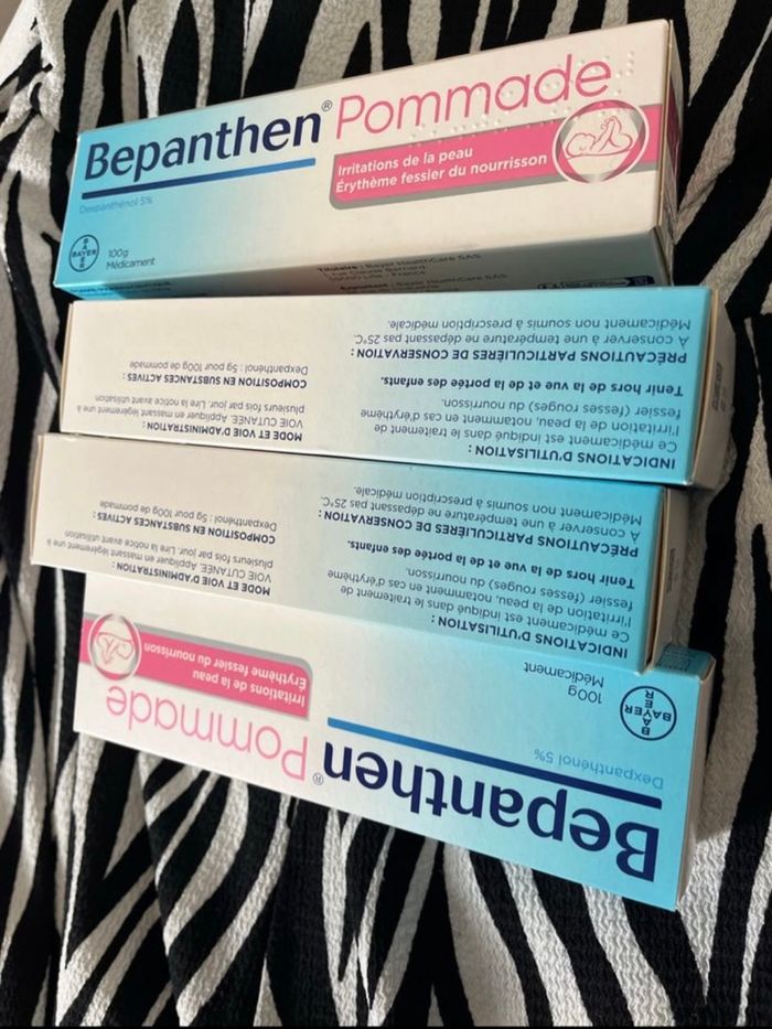 Lot 4 tubes Bepanthen baby 100g