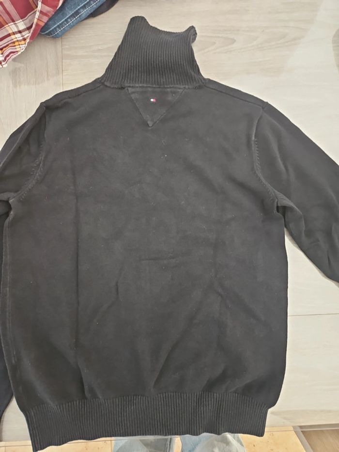 Pull col roulé noir tommy hilfiger T 12 ans - photo numéro 3
