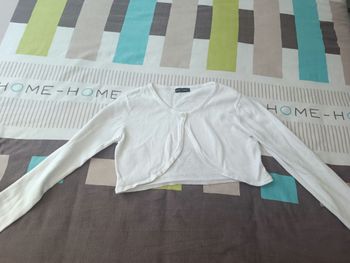 Gilet blanc fille 10 ans