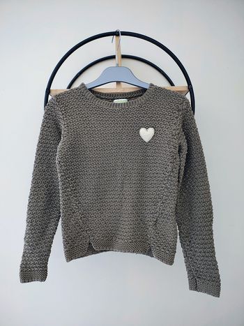 8 ans pull maille kaki Vertbaudet