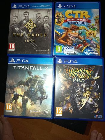 Lot de 4 jeux ps4