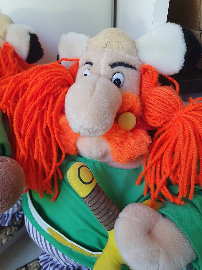 Peluche Vintage Asterix Abraracourcix - photo numéro 2