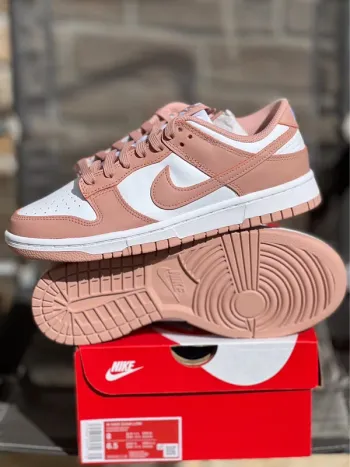 Nike dunk low rose whisper 39