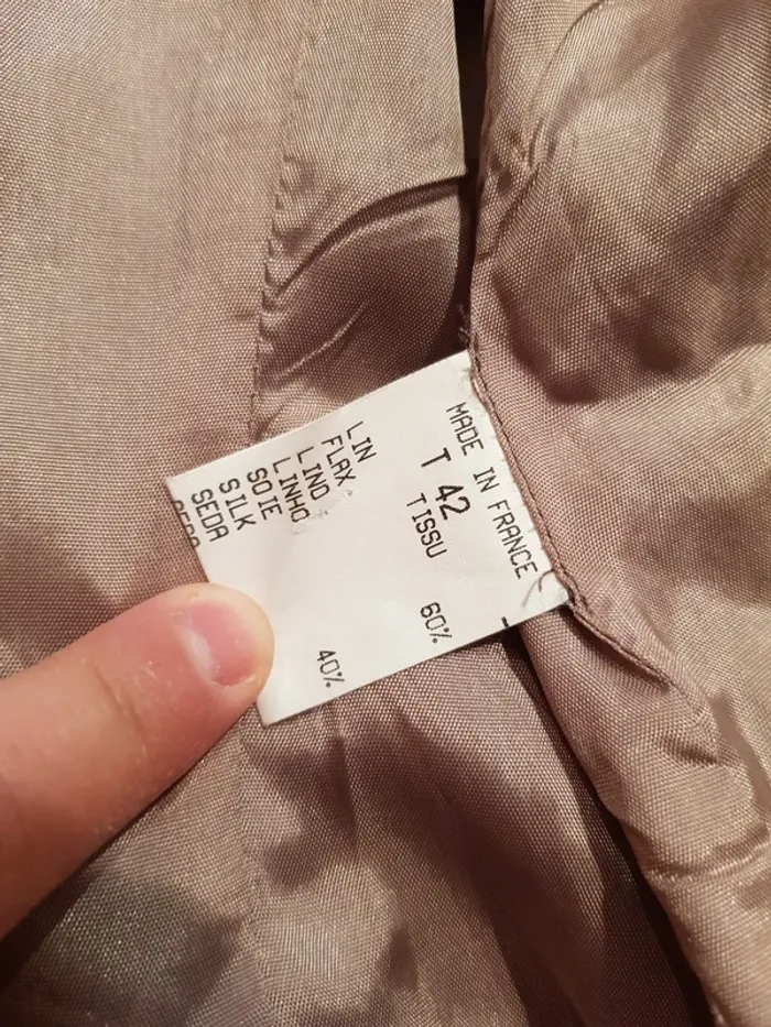 Veste marron Caroll, taille 42 - photo numéro 4
