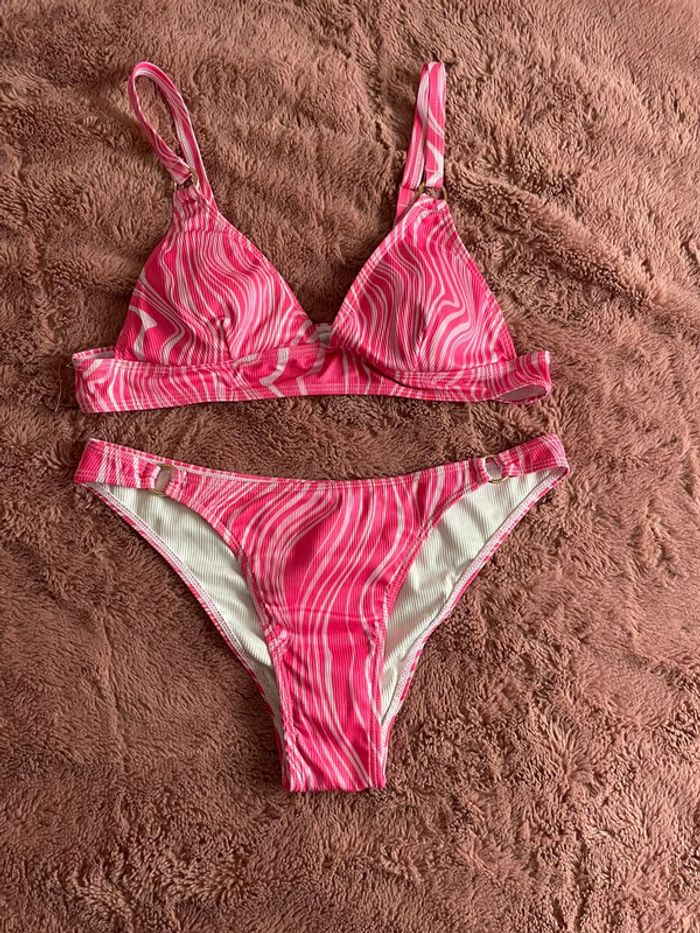 Maillot de bain 2 pièces rose