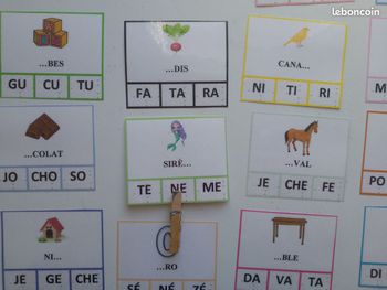 Jeu Syllabe manquante majuscules