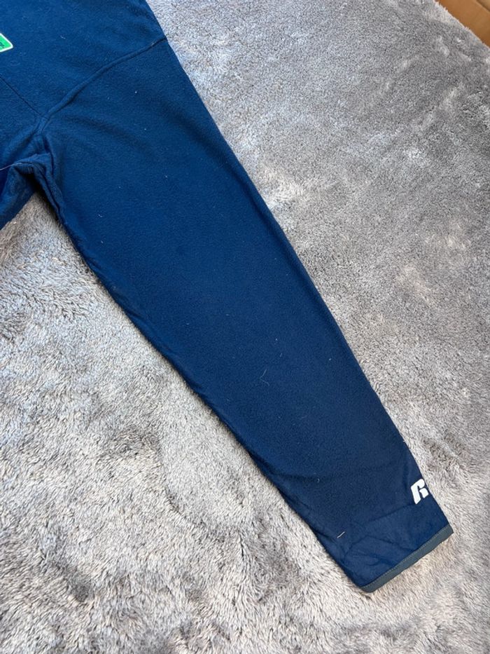 Pull polaire universitaire Notre-Dame Russell bleu marine avec logo brodé – Taille XXL - photo numéro 13