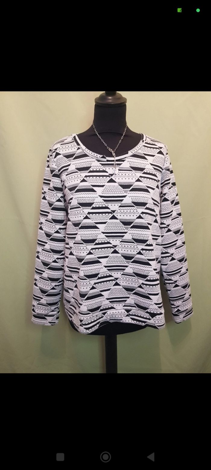 Pull noir et blanc - Esmara - T42/44