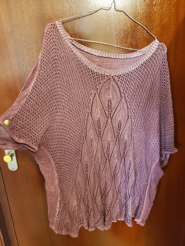 Tshirt femme manches courtes violet