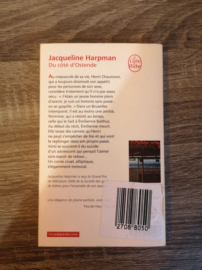 Livre Du côté d'Ostende de Jacqueline Harpman - photo numéro 2