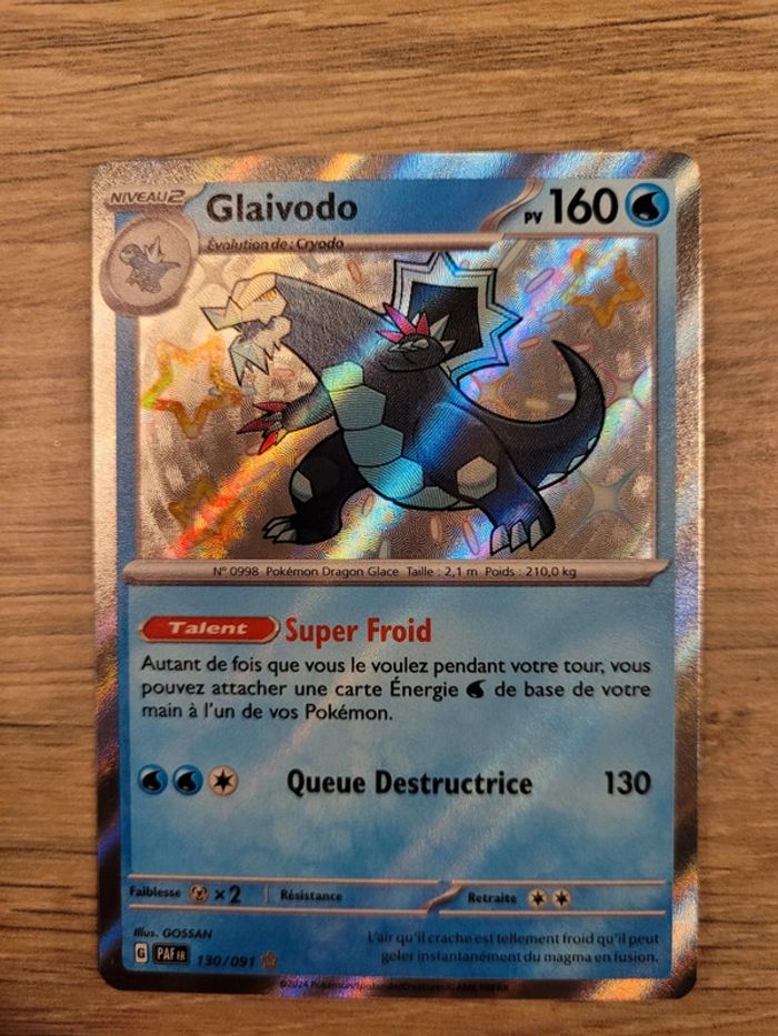 Vends carte pokemon glaivodo 130/0911 destinées de paldea