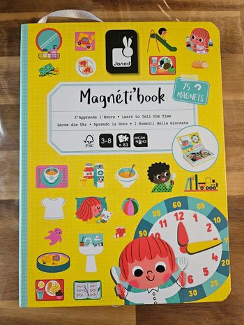 Magnéti'book janod j'apprends l'heure