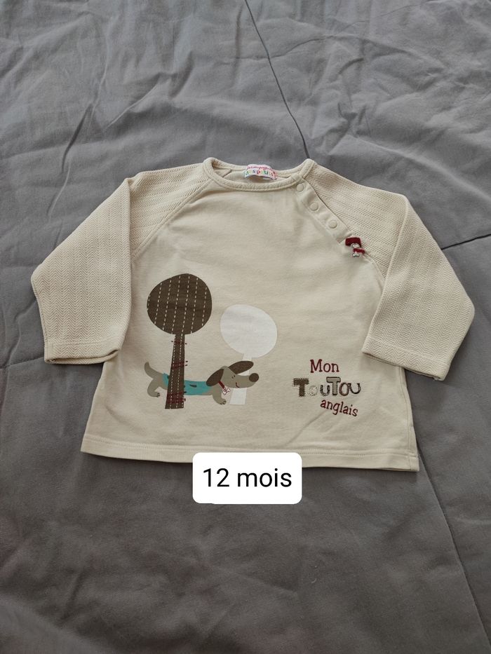 Pull manche longue
12mois la compagnie des petits