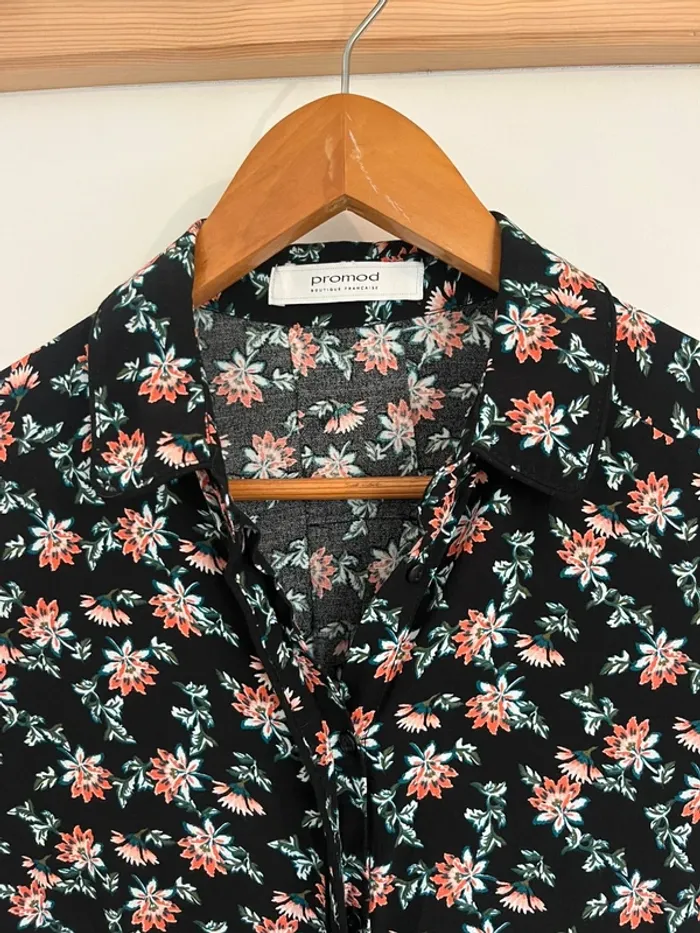 Chemisier fleurie Promod - taille XS - photo numéro 2