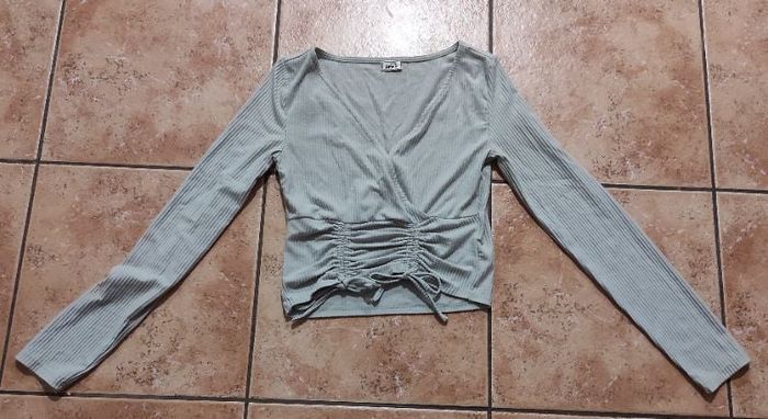 Haut gris à lacets Pimkie XS
