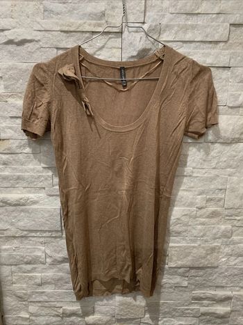 Haut Tshirt camel noeud Naf Naf TXS