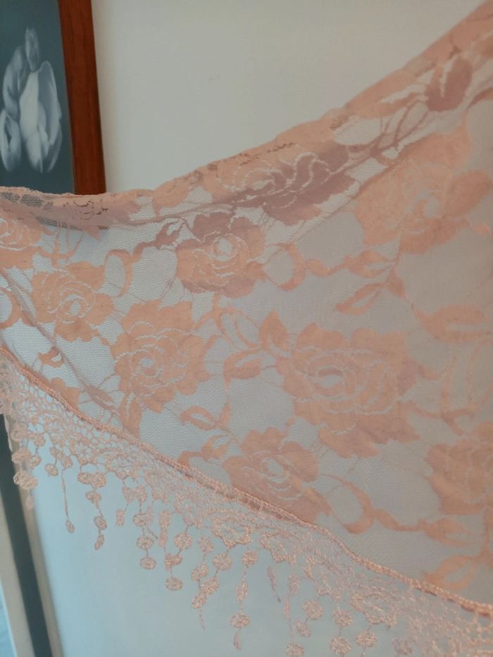 Foulard rose pâle - photo numéro 2