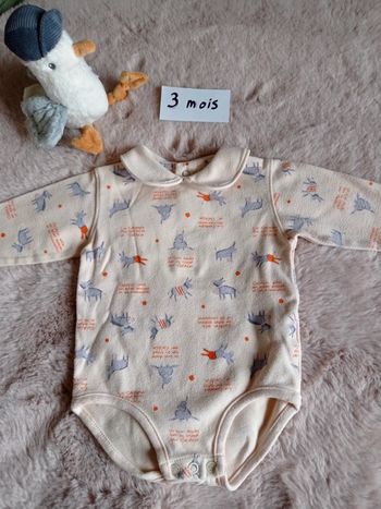 Body manches longues 3 mois