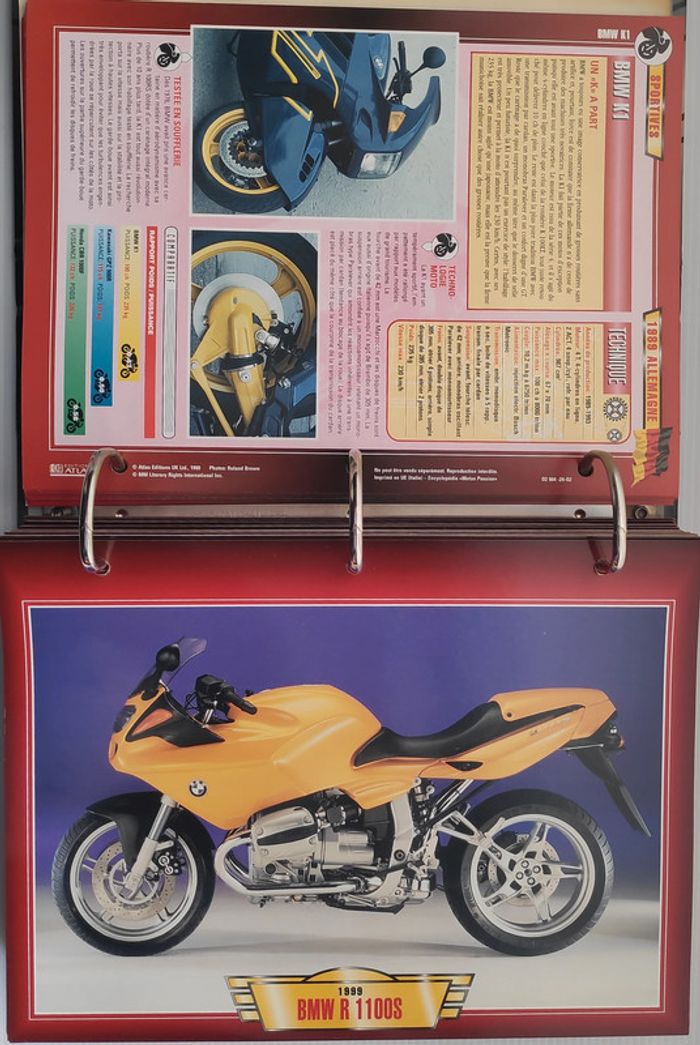 222 fiches Motos Sportives - Classeur Motos Passion - photo numéro 5