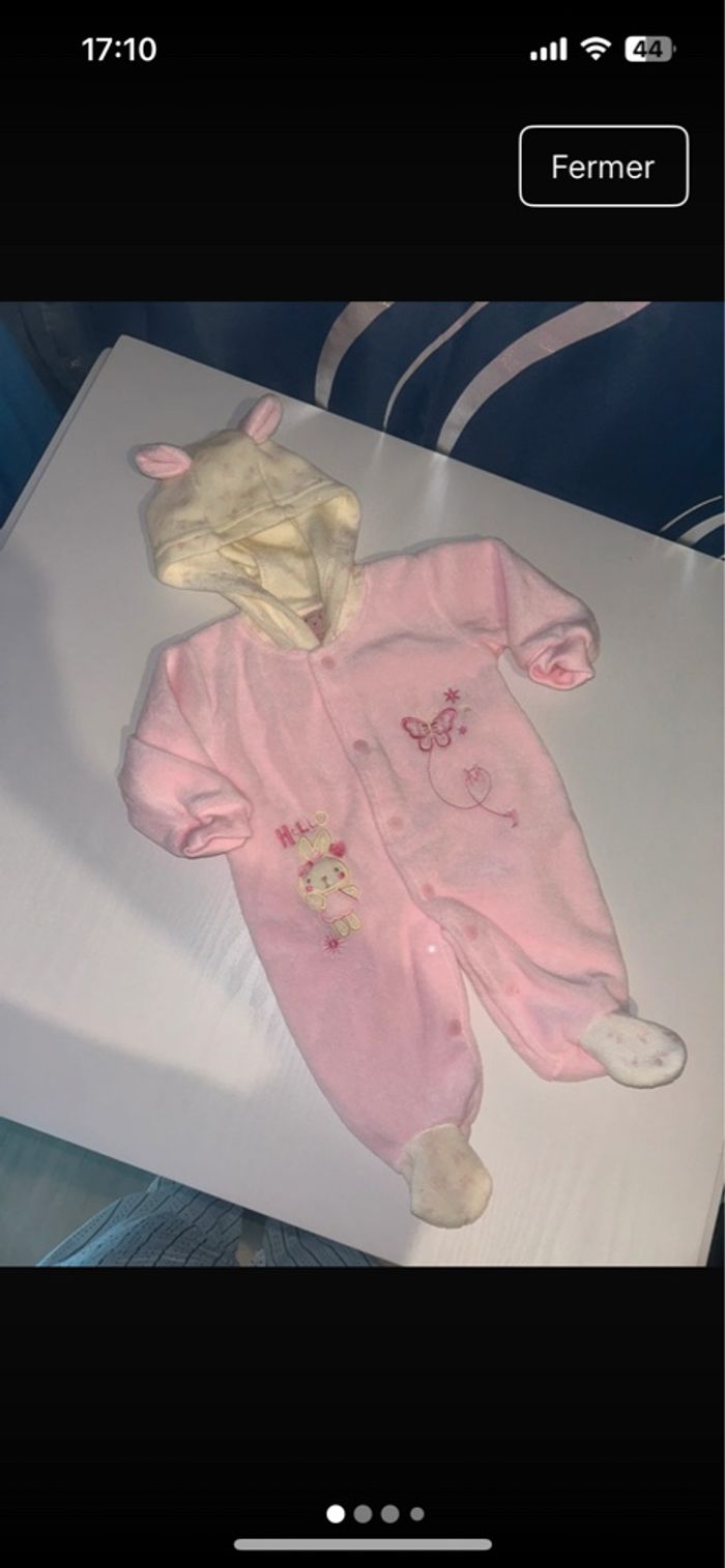 Pyjama doux 0/3 mois