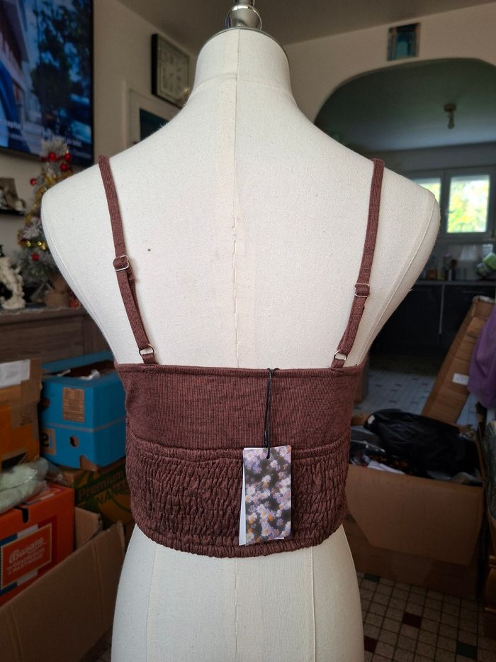 Haut marron femme neuf taille 38 marque cider prix 5 euro 50 - photo numéro 3