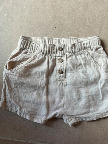 Short beige uni garçon 24 mois