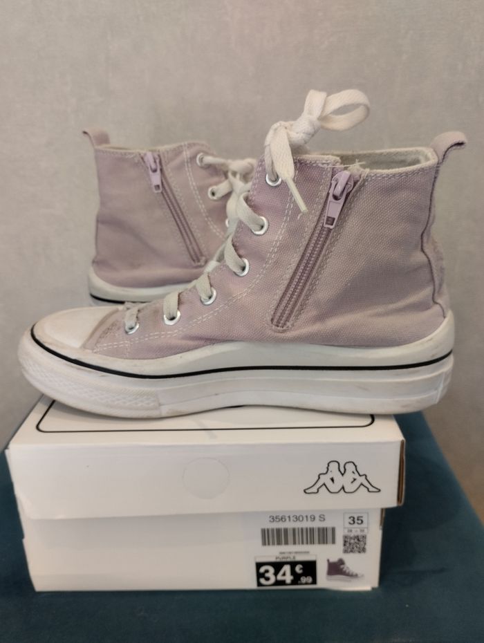Baskets kappa violettes - photo numéro 4