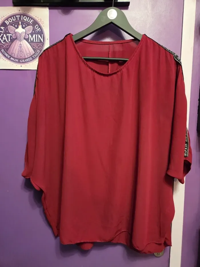 Blouse manches courtes fluide T46 Made in Italy