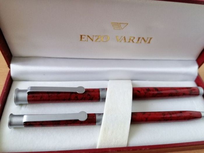 Parure stylo et stylo plume Enzo Varini