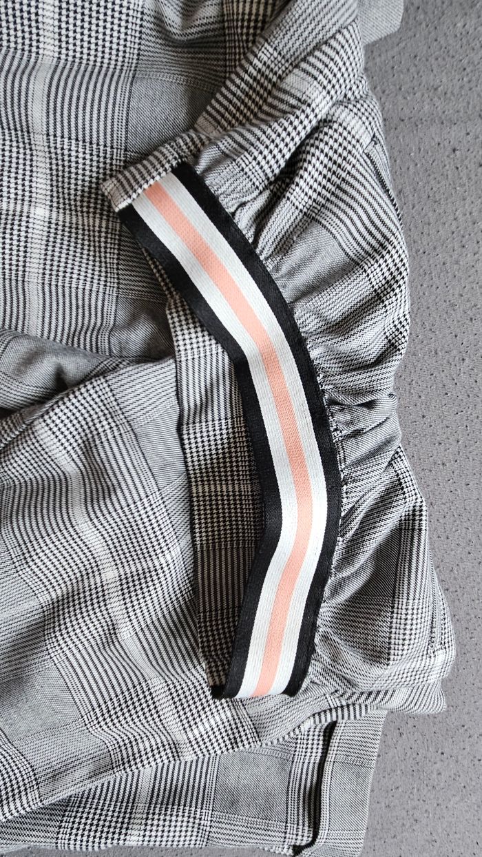 Ensemble veste et pantalon à rayures Tartan gris clair comme neuf - photo numéro 8