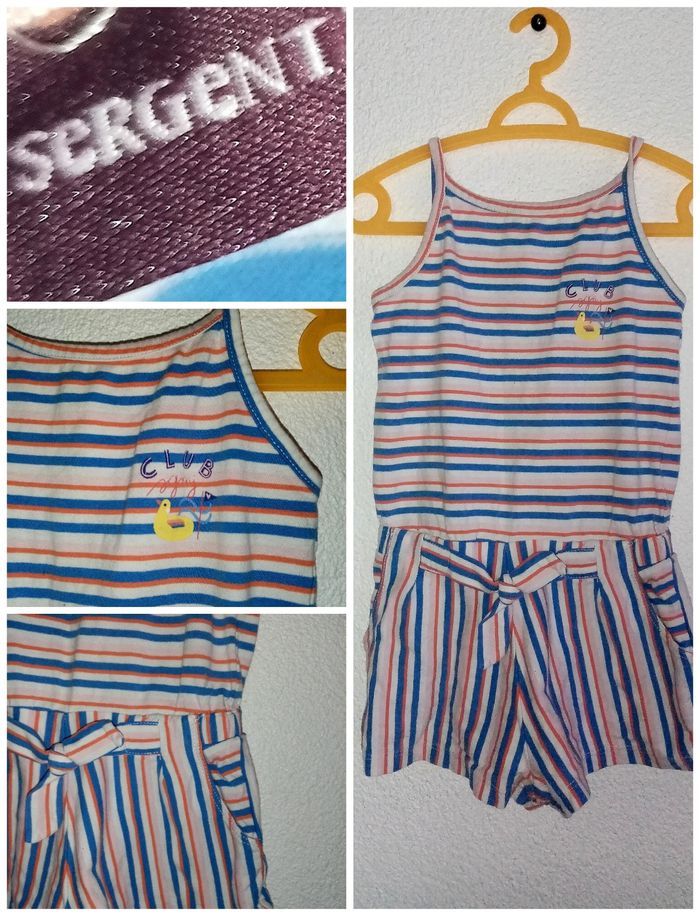 3 ans sergent major conbishort a rayures print été /Excellent état - photo numéro 2