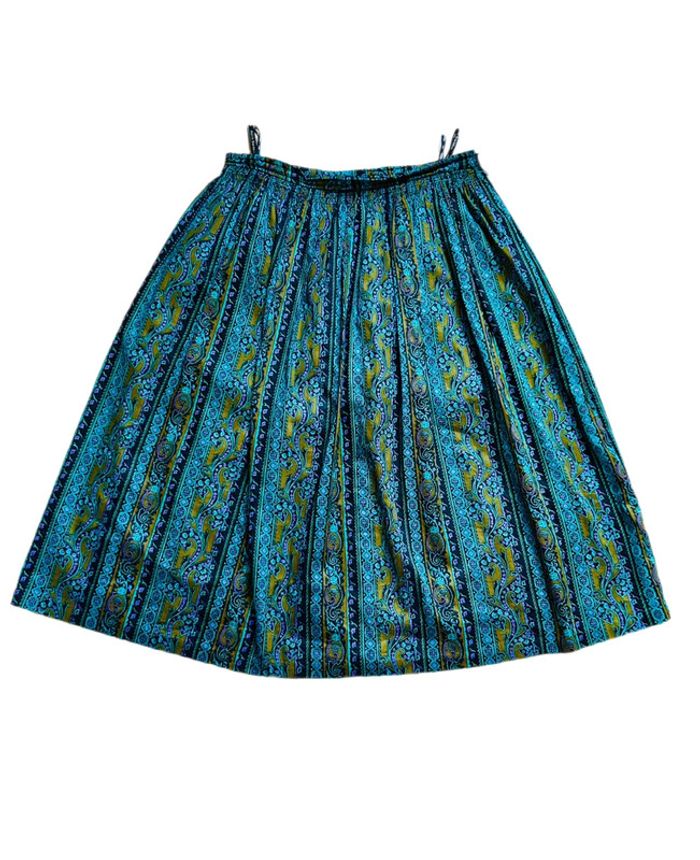 🖤🌿Jupe en coton vintage 42/44 Alpen Trachten Boho Autumn cottagecore whimsigoth long skirt🌿🖤 - photo numéro 8