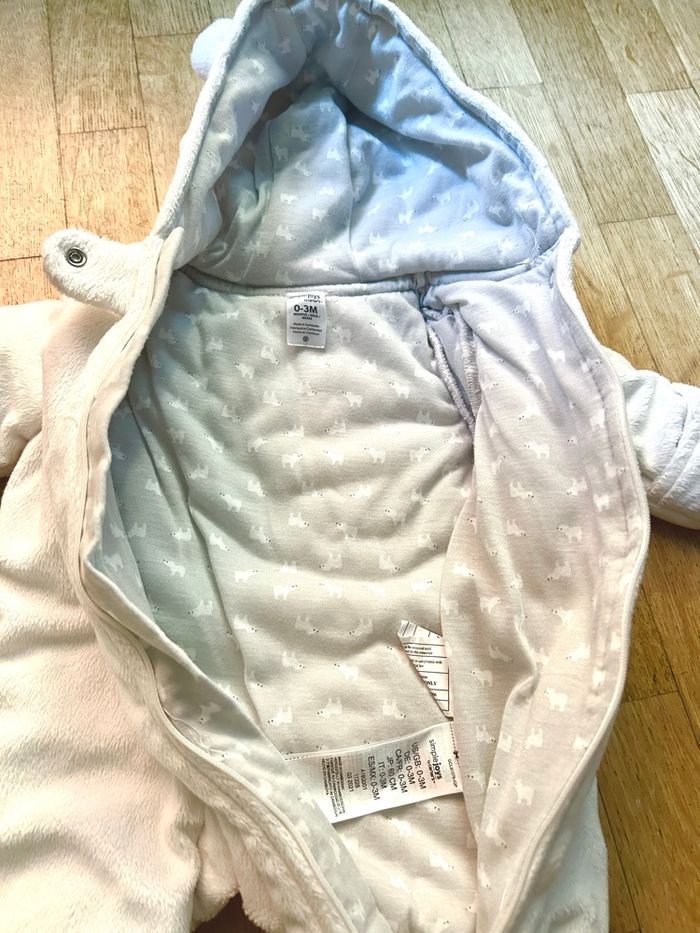 Combinaison pilote Ours polaire - 0/3 mois ❄️ - photo numéro 3