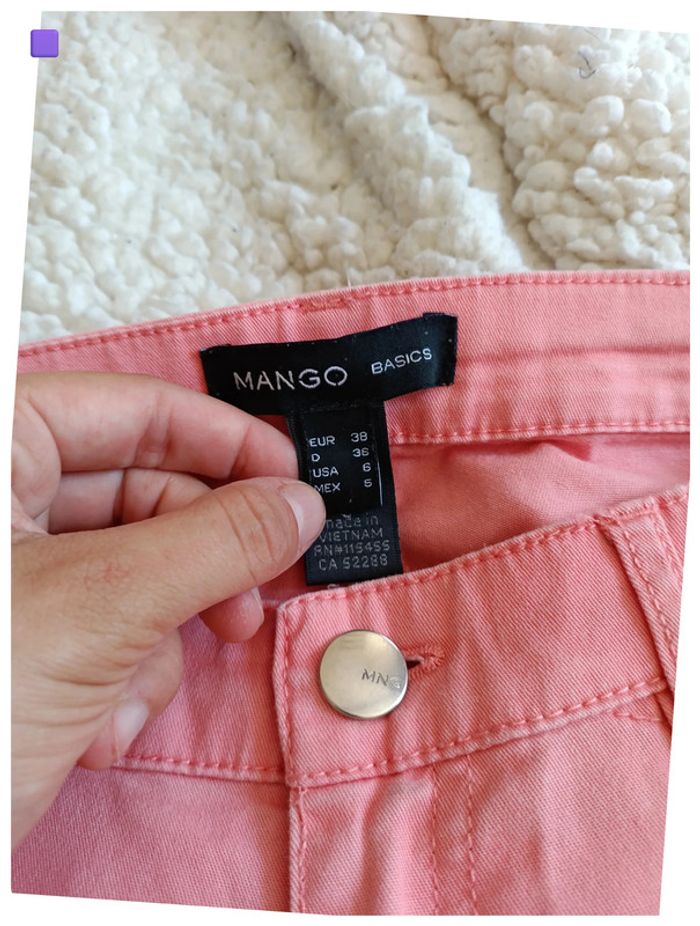 Jean pantalon rose clair, mignon kawaii vintage sans poches - photo numéro 2