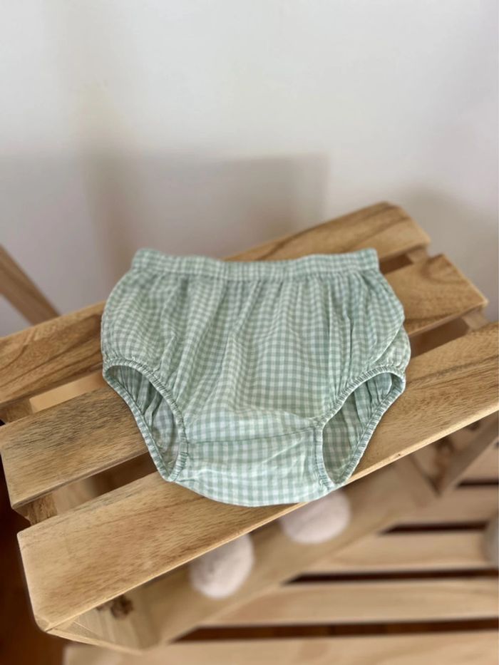 Robe et culotte petits carreaux taille 24 mois kiabi - photo numéro 3