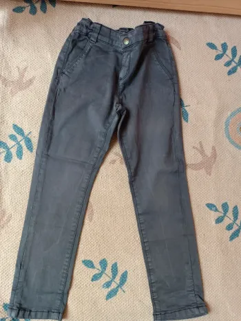 Pantalon gris chino tape à l'oeil 5 ans réglable tao