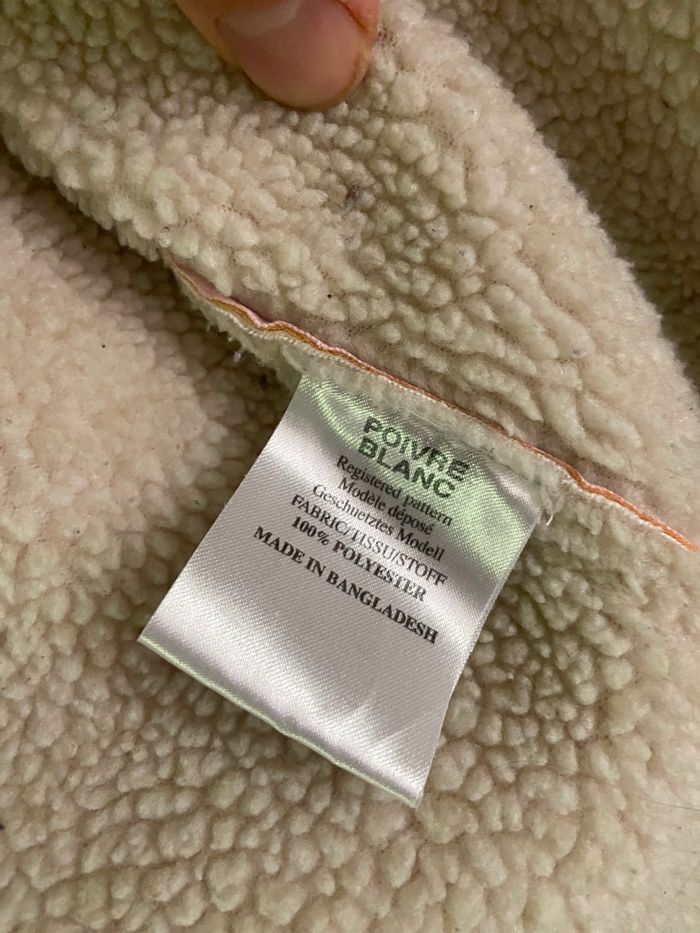 Manteau Duffle-Coat Rose Poivre Blanc – Taille 14 ans - photo numéro 9