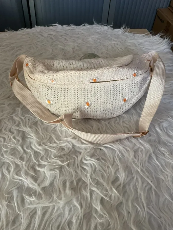 Sac banane tisse à fleurs neuf