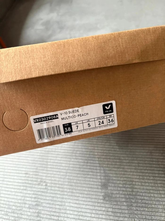 Chaussures veja V10 suede multicolore / taille 38 - photo numéro 10