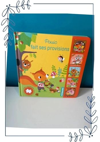 Livre puzzle pouic fait ses provisions