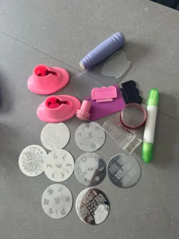 Lot 8 plaques Stamping Nail Art