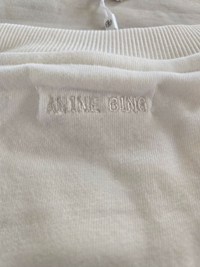 Sweat shirt blanc cassé  Anine  Bing taille M - photo numéro 8