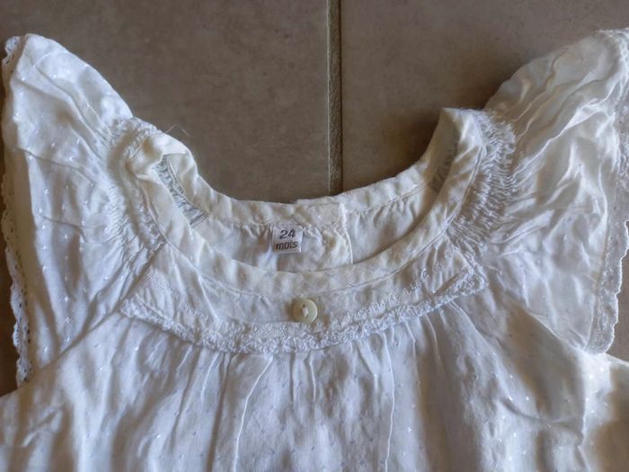 Ensemble blanc fille 24 mois - photo numéro 3