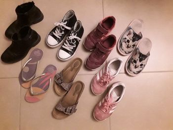 Lot 6 paires chaussures fille en 33/34 TBE