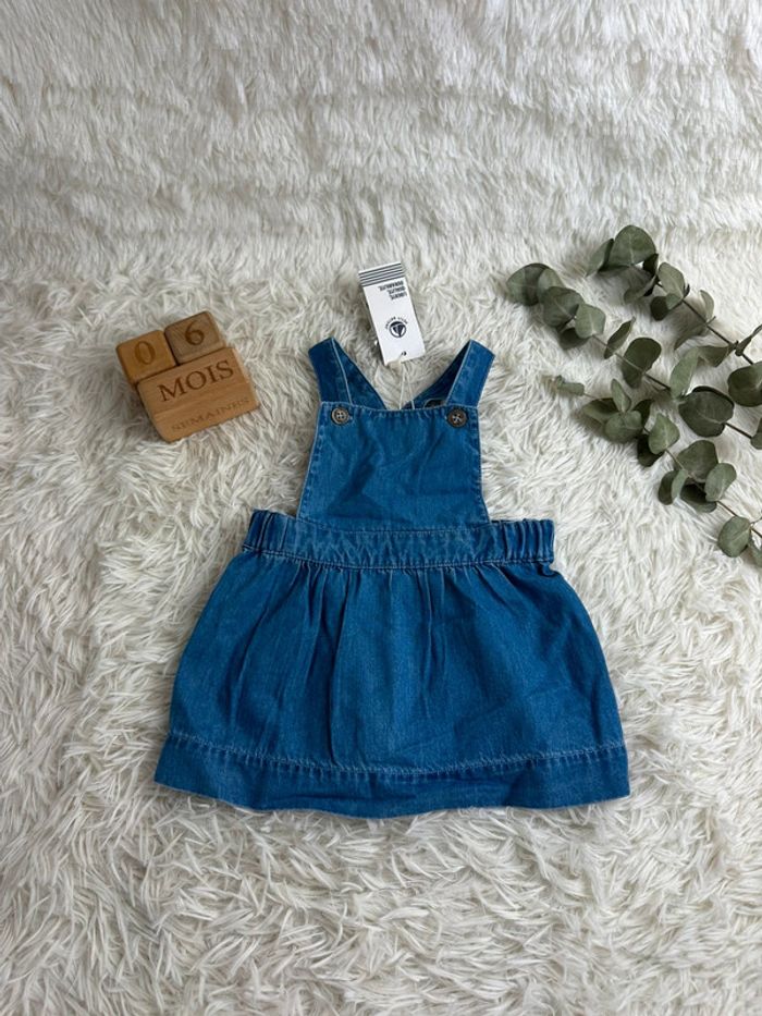 Robe en jean petit bateau taille 6 mois