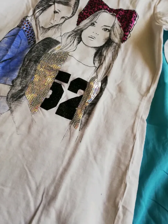 T-shirt manches courtes fille - photo numéro 3