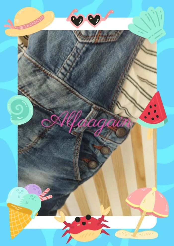 Ensemble salopette chipie t-shirt tao 6ans - photo numéro 4