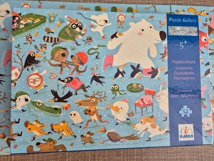 Puzzle Djeco Papatineurs 5+ grand format en très bon état - photo numéro 3