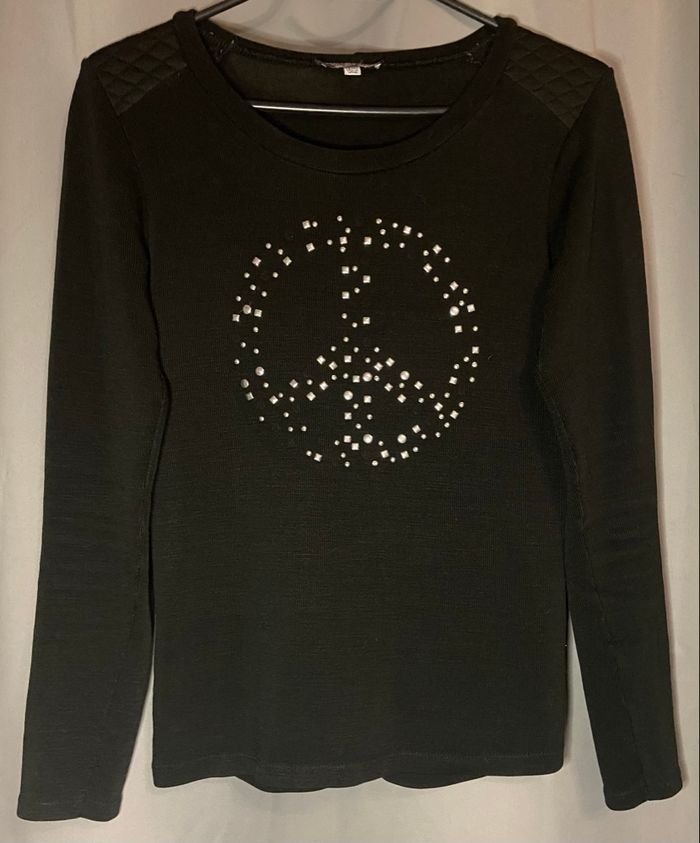 Pull »Zoé&Co »noir et argenté